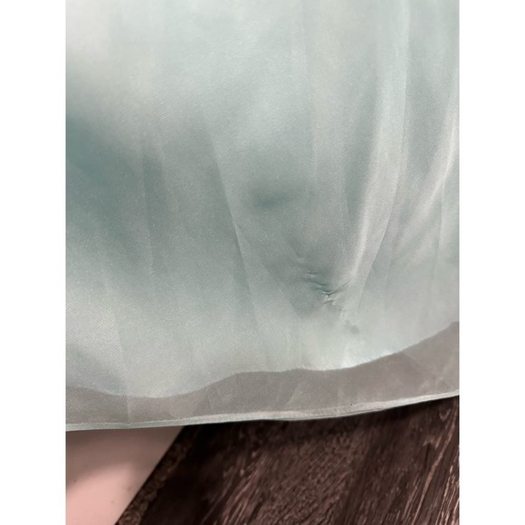 Mac Duggal FLOWY‎ OFF-THE-SHOULDER GOWN Mint - Picture 9 of 14